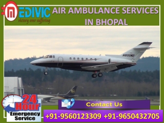 Pick Whole Emergency Solution Air Ambulance Services in Bhopal by Medivic