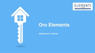 Oro Elements: Luxury Living at Affordable Prices