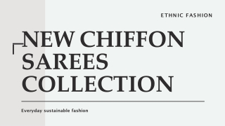 New Chiffon Sarees Collections