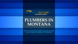 Plumbers in Montana-ppt