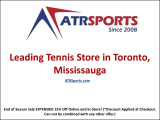 Leading Tennis Store in Toronto, Mississauga – ATR Sports