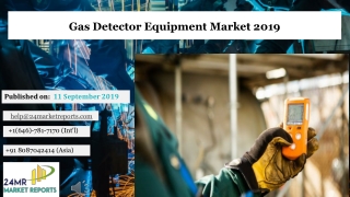 Gas Detector Equipment Market 2019