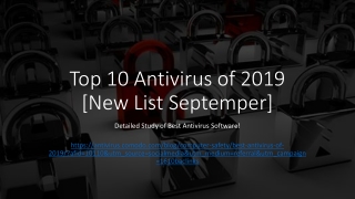 Best 10 Antivirus of 2019 [ Updated List]