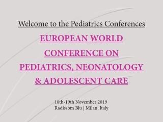 Pediatrics Summit 2019 | PDF