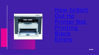 what to do for solve hp printer not printing issue