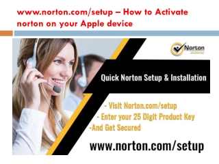 www.norton.com/setup – How to Activate norton on your Apple device