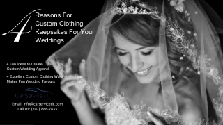 4 Fun Ideas to Create Custom Wedding Apparel By Limo service Near Me