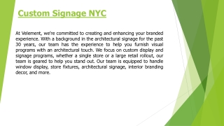 Best Custom Sign Company In NYC