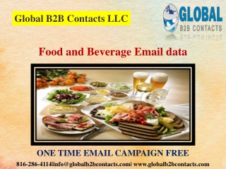 Food and Beverage Email data