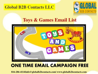 Toys & Games Email data