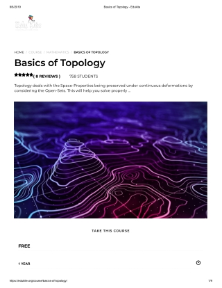 Basics of Topology - Edukite