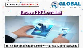 Kaseya ERP Users List