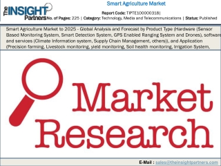 Smart Agriculture Market to 2025 - Global Analysis and Forecast by Product Type