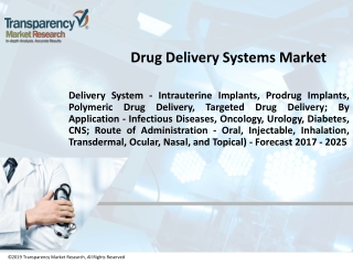 Drug Delivery Systems Market to be Worth US$ 900 Bn by 2025