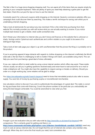 Retail outlet Tightly Internet And Make Your Personality Safe