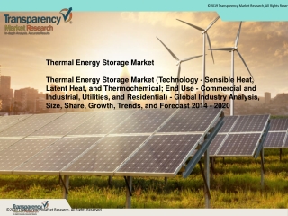 Thermal Energy Storage Market (Technology - Sensible Heat, Latent Heat, and Thermochemical; End Use - Commercial and Ind