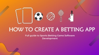 How To Create a Betting App