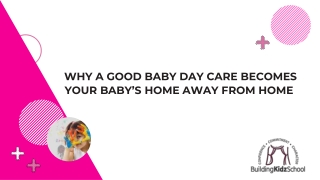 Child Learning And Baby Day Care Center | Building Kidz India