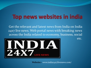 Top news websites in india