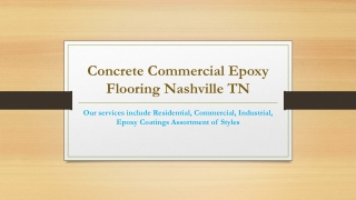 Commercial Kitchen Epoxy Floor Coatings Nashville TN