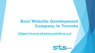 Best Website Development Company in Toronto