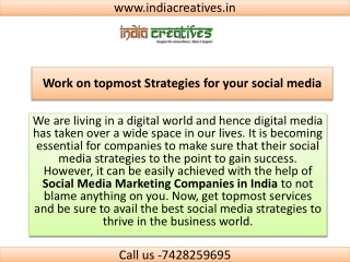 Merge with Social Media Marketing Companies for topmost strategies