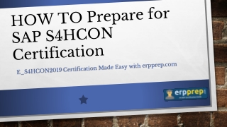 E_S4HCON2019 Study Guide and How to Crack Exam on S/4HANA Conversion and SAP System Upgrade