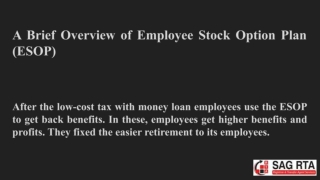 Get the procedure of information about the Tax compliance of ESOP.