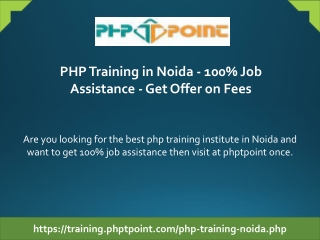 Best PHP Training in Noida