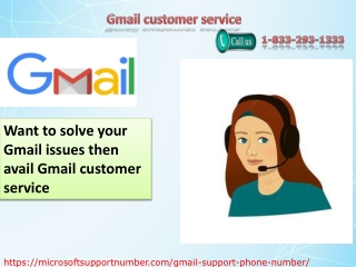 Want to solve your Gmail issues then avail Gmail customer service