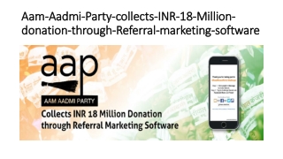 Referral Marketing Software in Politics