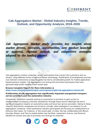 Cab Aggregators Market