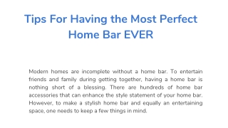 Essential Home Bar Accessories You Might Be Missing