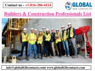Builders & Construction Professionals List