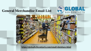 General Merchandise Email List