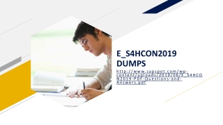 E_S4HCON2019 DUMPS