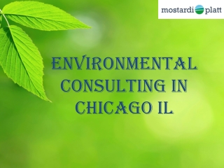 Environmental Consulting In Chicago IL