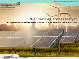 Well Testing Services Market - Global Industry Analysis, Size, Share, Growth, Trends, and Forecast 2018 - 2026