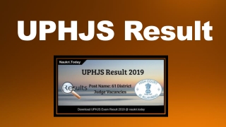 UPHJS Result 2019 For District Judge Post | UPHJS Cut Off & Answer Key