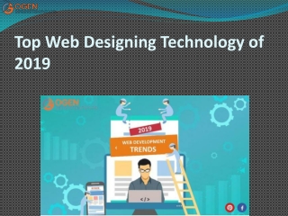 Top Web Designing Technology of 2019