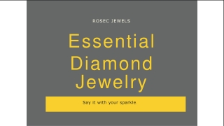 Essential Diamond Jewelry