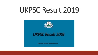 UKPSC Result 2019, What Is Uttarakhand PSC ACF Exam Result Date ?