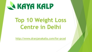 Top 10 Weight Loss Centre in Delhi-Dr Anjana Kalia