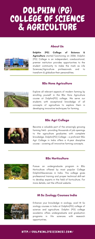 BSc Hons Agriculture