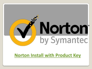 Norton Install with Product Key