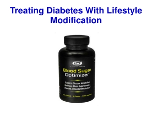 Treating Diabetes With Lifestyle Modification