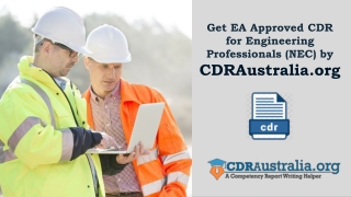 CDR for Engineering Professionals NEC Australia