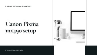 Easy Instructions to Setup Canon Pixma mx490 wireless manually