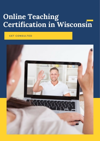 Online Teaching Certification in Wisconsin