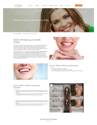 Zoom Teeth Whitening Dubai - Smile Dental Clinic Dubai